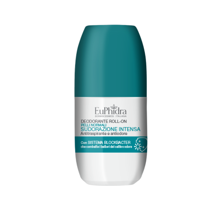 Euphidra Deodorante Roll-On Antitraspirante e Antiodore - Ideale contro la sudorazione intensa - 50 ml
