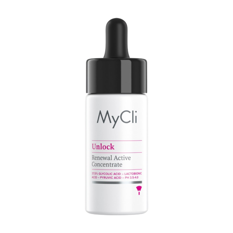 Mycli Unlock Concentrato Rinnovatore Attivo - Trattamento preparatore per viso, collo, décolleté e mani - 15 ml
