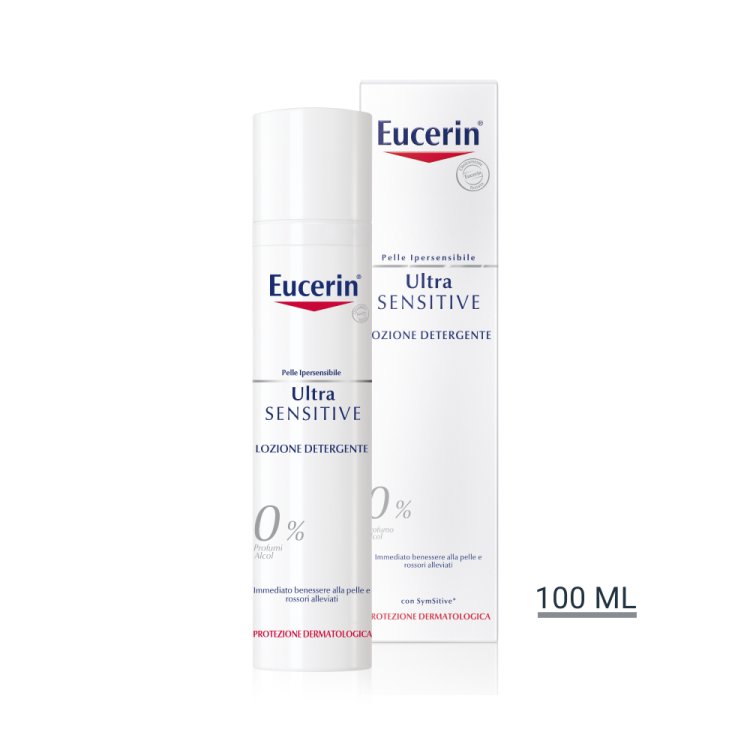 Eucerin Ultrasensitive Lozione Detergente - Dona immediato benessere alla pelle e allevia rossori - 100 ml