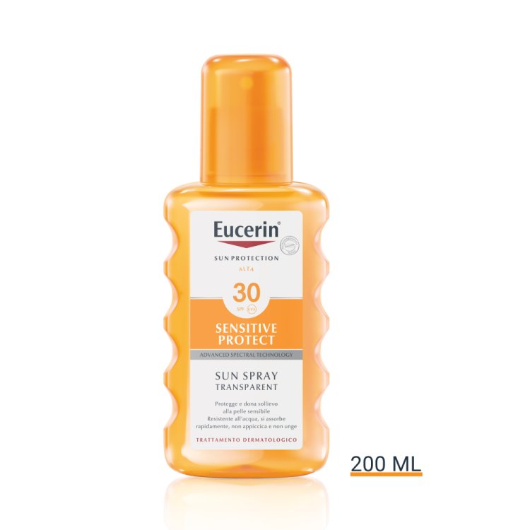 Eucerin Sun Spray Trasparente Corpo SPF30 - Protezione solare alta per il corpo - 200 ml
