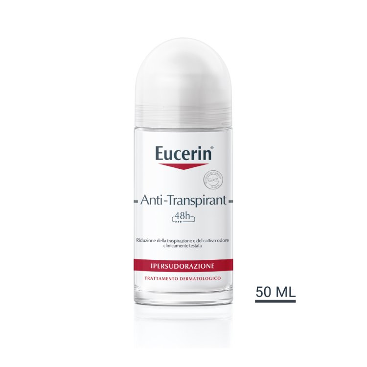 Eucerin Deodorante Anti Traspirante 48 ore Roll-on - Ideale contro l'ipersudorazione - 50 ml