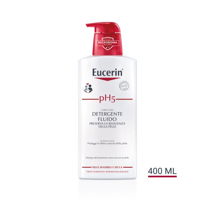 Eucerin pH5 Detergente Fluido - Detergente viso e corpo per pelle secca - 400 ml