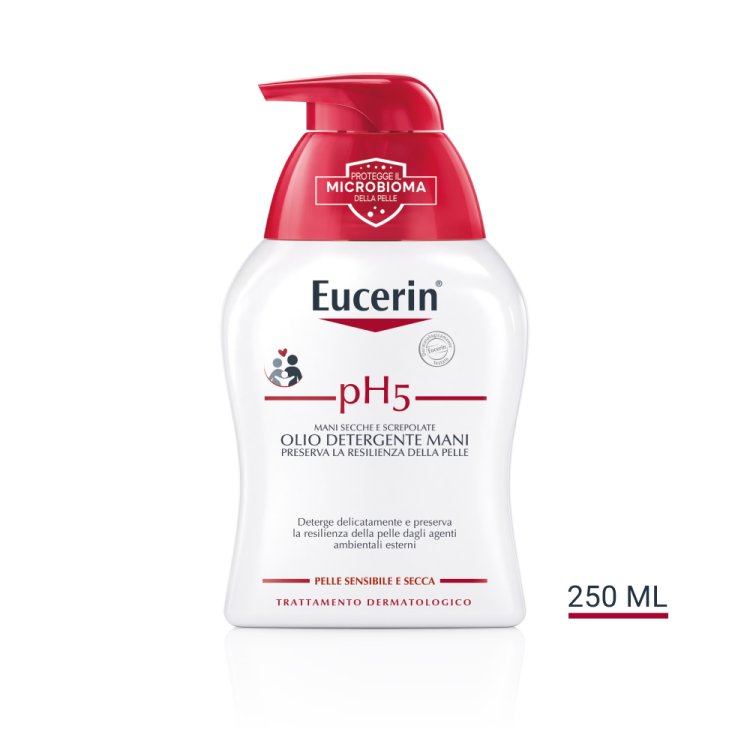 Eucerin pH5 Olio Detergente Mani - Detergente per mani secche e screpolate - 250 ml