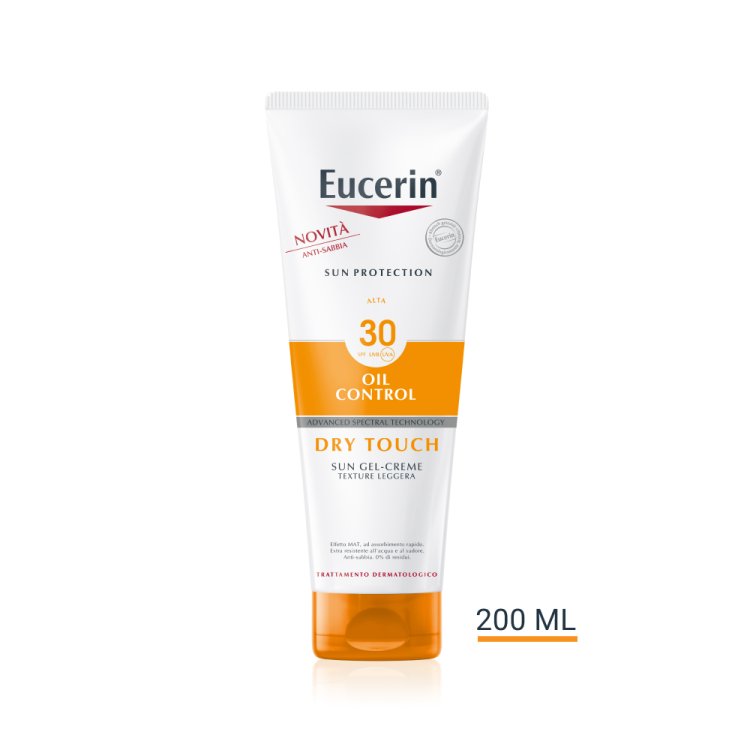 Eucerin Sul Oil Control Dry Touch SPF30 - Crema gel solare corpo tocco secco dalla texture leggera - 200 ml