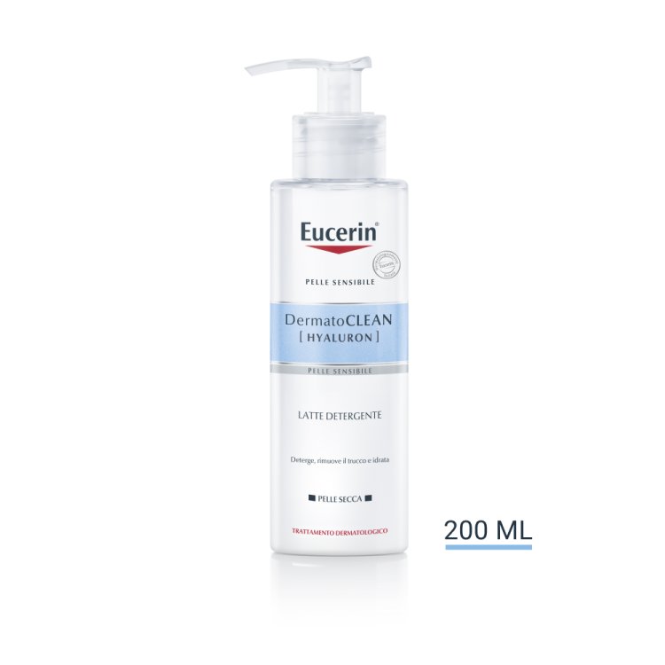 Eucerin DermatoClean Latte Detergente - Detergente e struccante per pelle secca - 200 ml