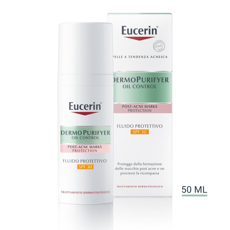 Eucerin Dermopurifyer Fuido Protettivo SPF30 - Fluido protettivo contro le macchie da acne - 50 ml