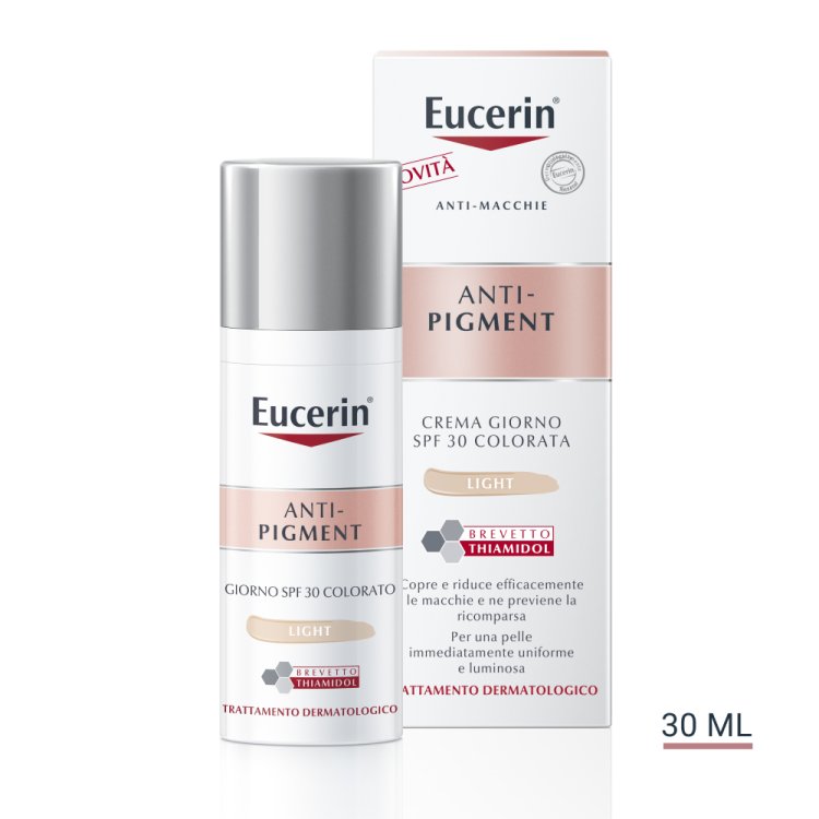 Eucerin Anti Pigment Crema Giorno SPF30 Colorata - Crema giorno antimacchie - Colore light - 30 ml