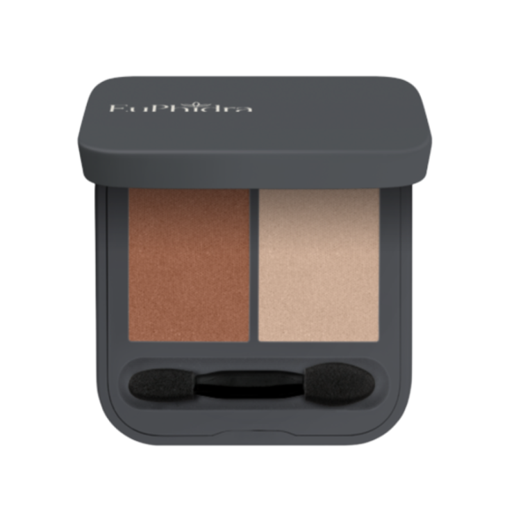 Euphidra Ombretto Duo Colore OD02 - Ombretti illuminanti ideali per smokey eyes - Nuance warm - 4 g