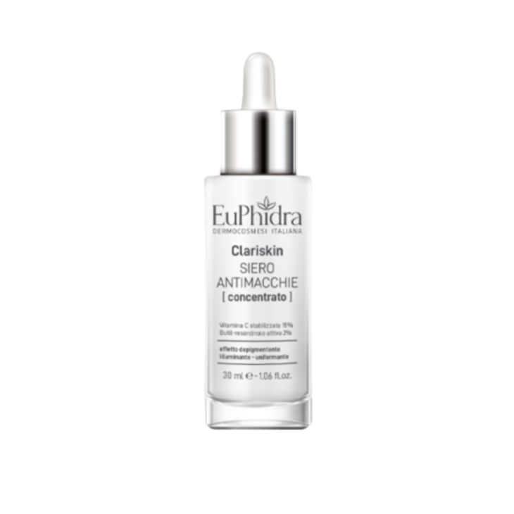 Euphidra Clariskin Siero Viso Antimacchie Concentrato - Siero illuminante, uniformante e depigmentante - 30 ml