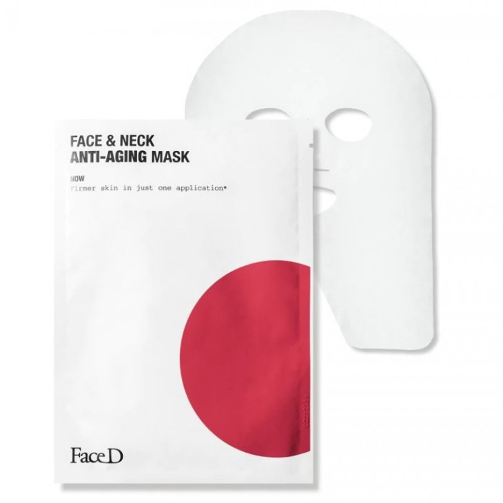FaceD Face & Neck Anti-Aging Mask - Mascherà antietà per viso e collo - 1 maschera