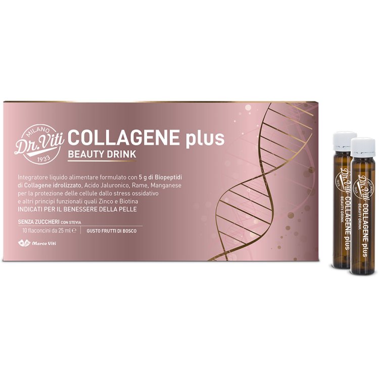 Collagene Plus Beauty Drink - Integratore alimentare liquido per il benessere della pelle - 250 ml - Marco Viti
