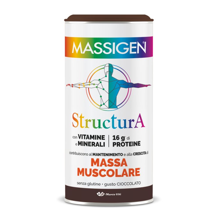 Massigen Structura - Integratore per il mantenimento della massa muscolare - Gusto Cioccolato - 252 g