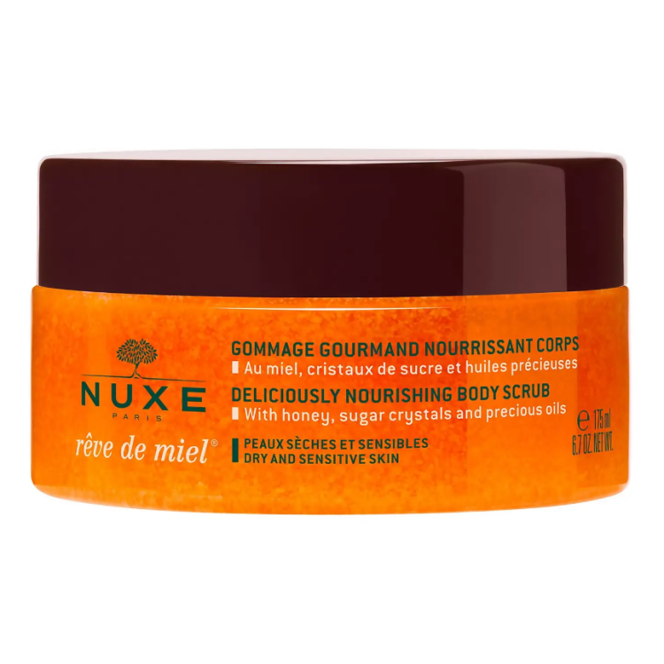 Nuxe Reve De Miel Trattamento Esfoliante Corpo - Scrub nutriente per pelle secca e sensibile - 175 ml