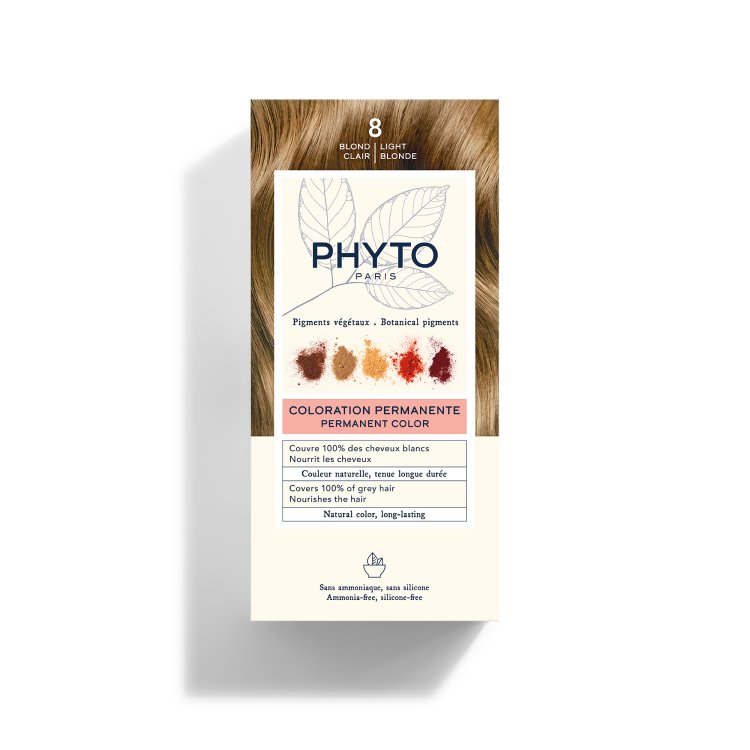 Phyto Phytocolor Colorazione Permanente Tinta Numero 8 - Tinta capelli colore biondo chiaro
