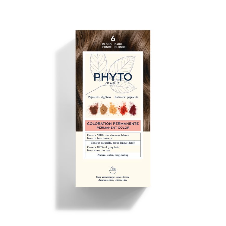 Phyto Phytocolor Colorazione Permanente Tinta Numero 6 - Tinta capelli colore biondo scuro