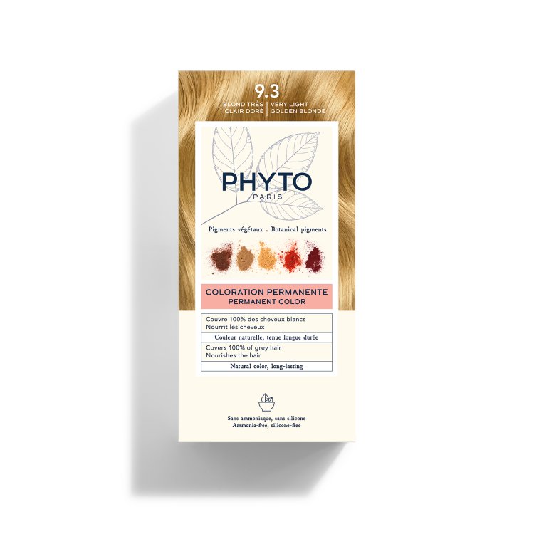 Phyto Phytocolor Colorazione Permanente Tinta Numero 9.3 - Tinta capelli colore biondo chiarissimo dorato