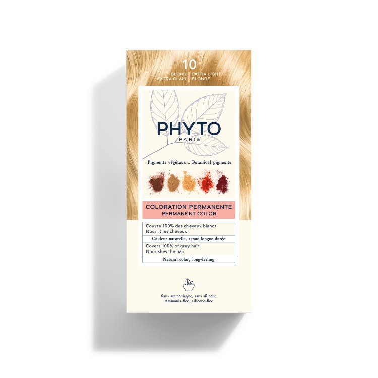 Phyto Phytocolor Colorazione Permanente Tintura Numero 10 - Tintura capelli colore biondo chiarissimo extra