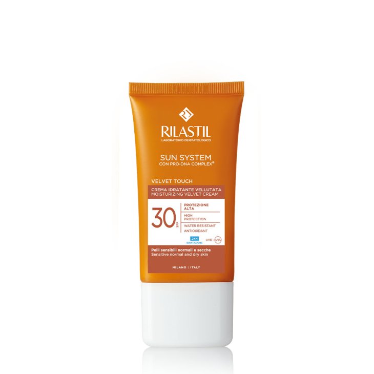 Rilastil Sun System PPT Crema Vellutata SPF30 - Protezione solare alta resistente all'acqua - 50 ml