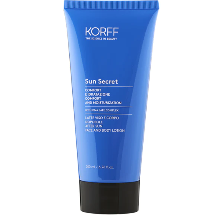 Korff Sun Secret Latte Doposole - Doposole idratante e riparatore per viso e corpo - 200 ml 