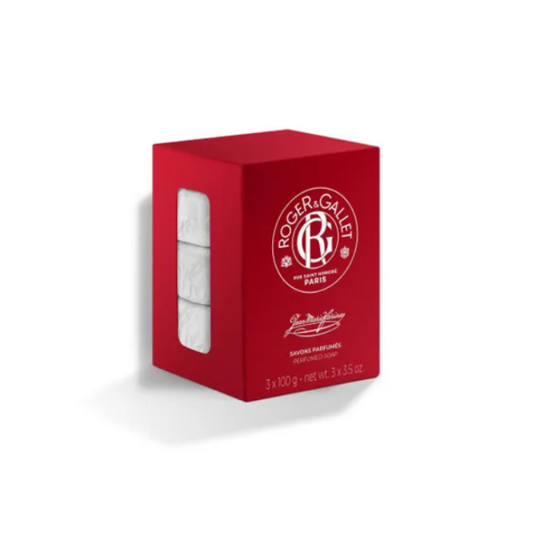 Roger & Gallet Jean Marie Farina Box Saponette - Idea regalo di Natale - 3 saponette profumate