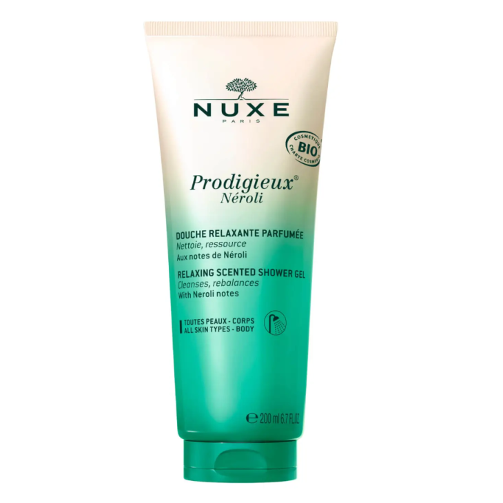 Nuxe Prodigiuex Nèroli Gel Doccia - Gel doccia rilassante alle note di Nèroli - 200 ml