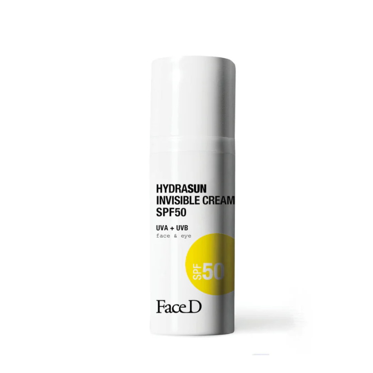 Face D Hydrasun Crema Solare Invisibile SPF50 - Crema viso con protezione solare molto alta - 50 ml Face D Hydrasun Crema Solare Invisibile SPF50 - Crema viso con protezione solare molto alta - 50 ml