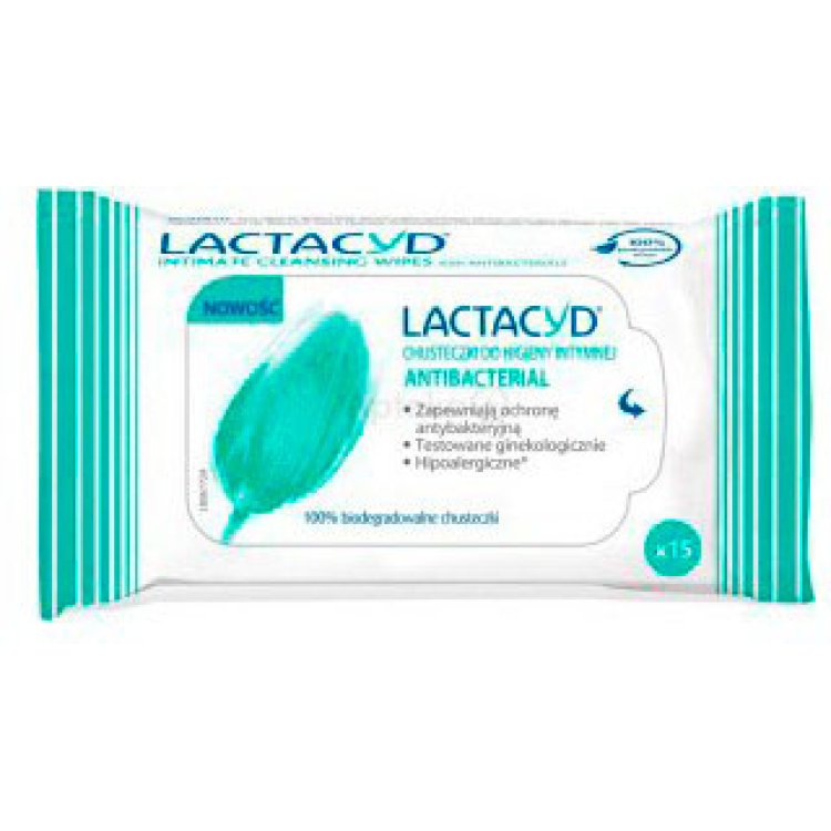 Lactacyd Salviettine Intime Antibatteriche per Igiene Intima 15pz
