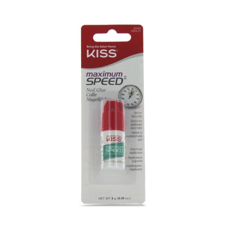 Kiss Colla Maximum Speed per Unghie Finte con Applicatore