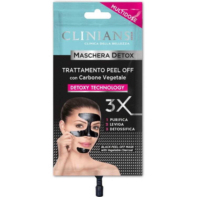 Clinians Detox Maschera Viso Peel Off Purificante 20ml Clinians Detox Maschera Viso Peel Off Purificante 20ml