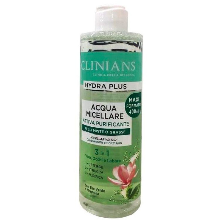 Clinians Acqua Micellare Purificante 3 in 1 per Pelli Miste/Grasse 400 ml