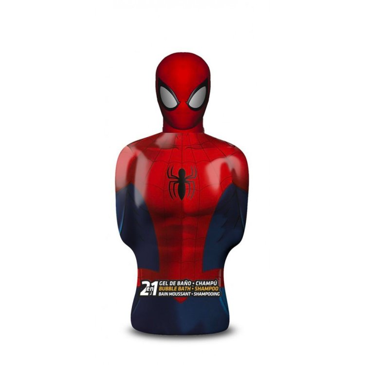 Marvel Spider-Man Busto 3D Bagnoschiuma e Shampoo 2 in 1 Bambino 350 ml Marvel Spider-Man Busto 3D Bagnoschiuma e Shampoo 2 in 1 Bambino 350 ml