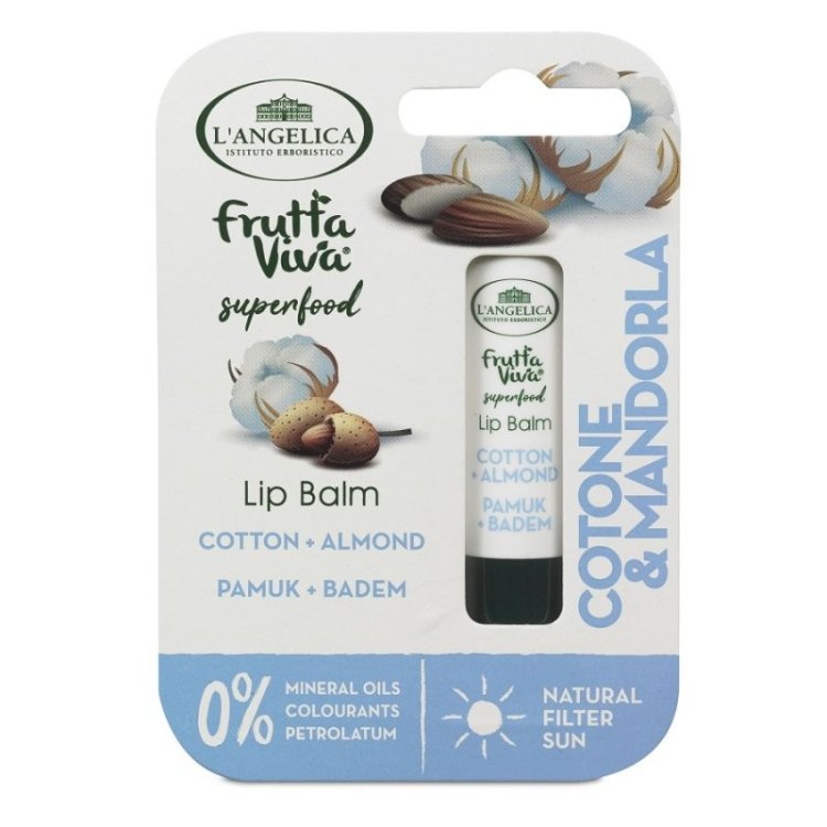 L'Angelica Balsamo Labbra Cotone e Mandorla Stick per proteggere e nutrire 4,8g L'Angelica Balsamo Labbra Cotone e Mandorla Stick per proteggere e nutrire 4,8g