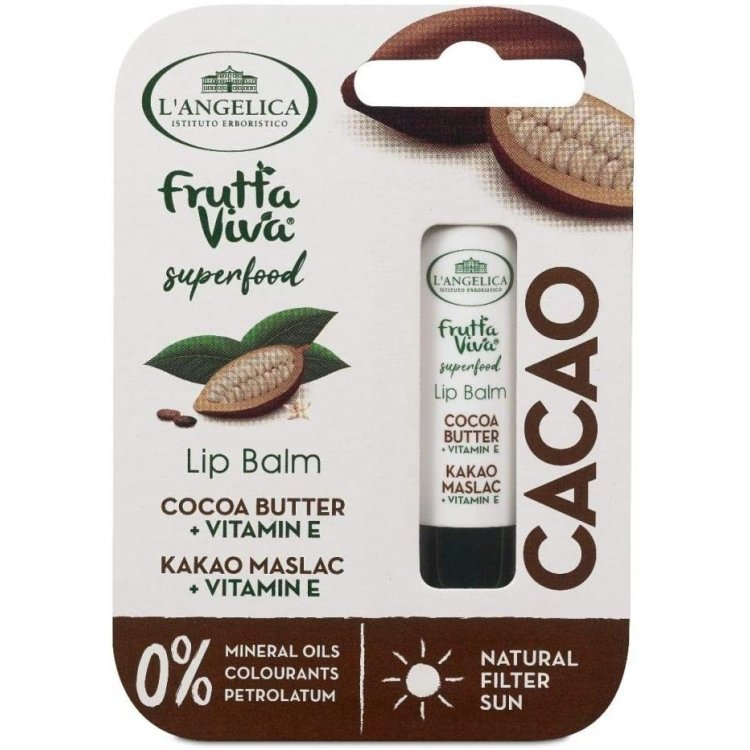 L'Angelica Burrocacao Cacao con Vitamina E per labbra, 4.8g L'Angelica Burrocacao Cacao con Vitamina E per labbra, 4.8g