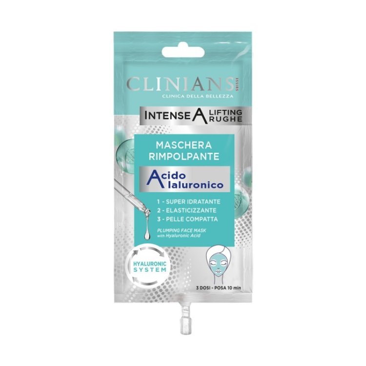 Clinians Intense A Maschera Viso Rimpolpante Antirughe Acido Ialuronico 15ml Clinians Intense A Maschera Viso Rimpolpante Antirughe Acido Ialuronico 15ml