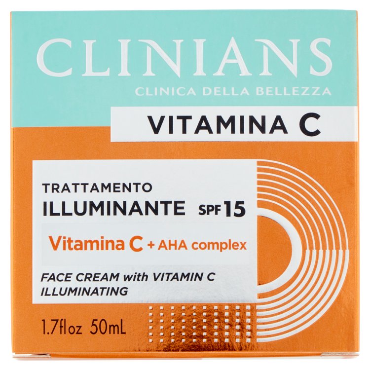 Clinians Vitamina C Crema Viso Illuminante SPF15 da 50ml Clinians Vitamina C Crema Viso Illuminante SPF15 da 50ml