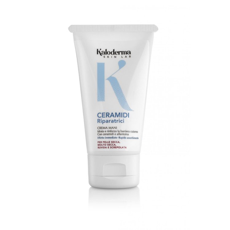 Kaloderma Ceramidi Riparatrici Crema Mani Idratante per Pelle Secca 75 ml