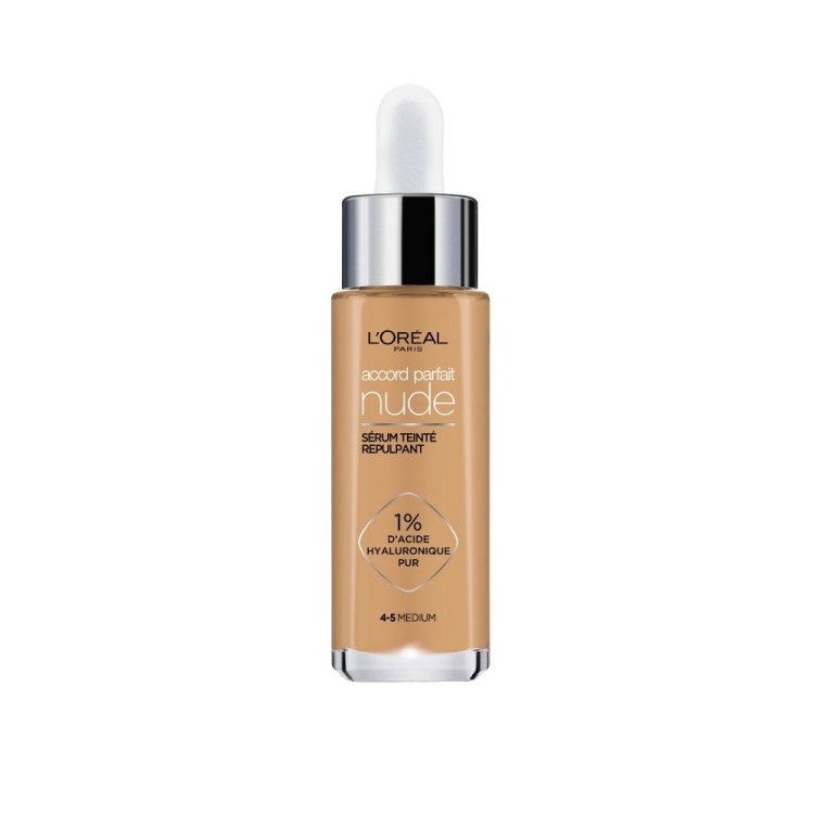 L'Oreal Paris Accord Parfait Nude Siero Fondotinta Idratante 4-5 Medium 30ml