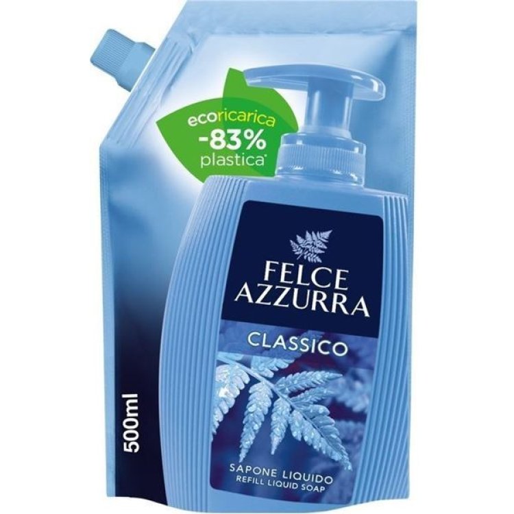 Felce Azzurra Sapone Liquido Classico Ricarica Mani e Viso 500 ml Felce Azzurra Sapone Liquido Classico Ricarica Mani e Viso 500 ml