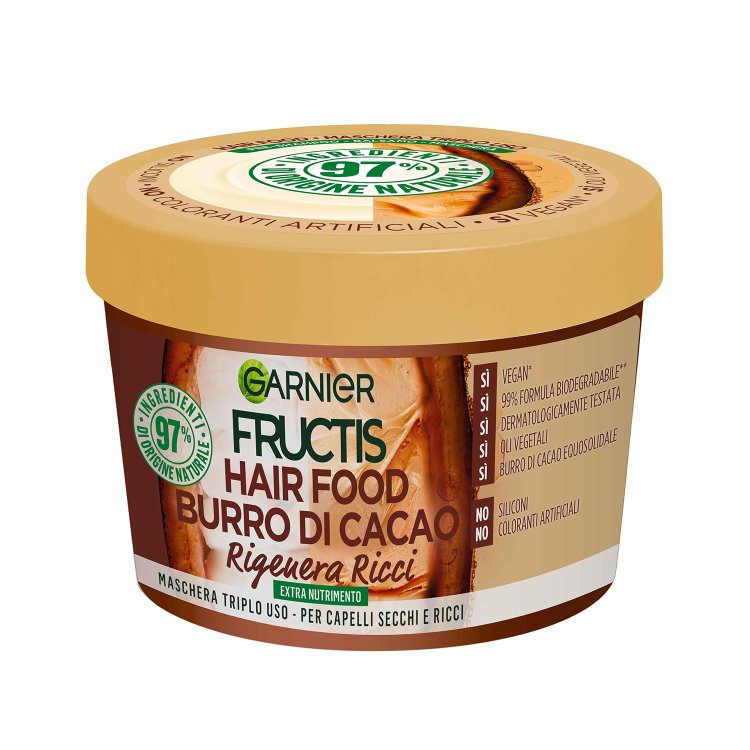 Garnier Fructis Hair Food Maschera Capelli Ricci Secchi Burro Cacao 390ml Garnier Fructis Hair Food Maschera Capelli Ricci Secchi Burro Cacao 390ml