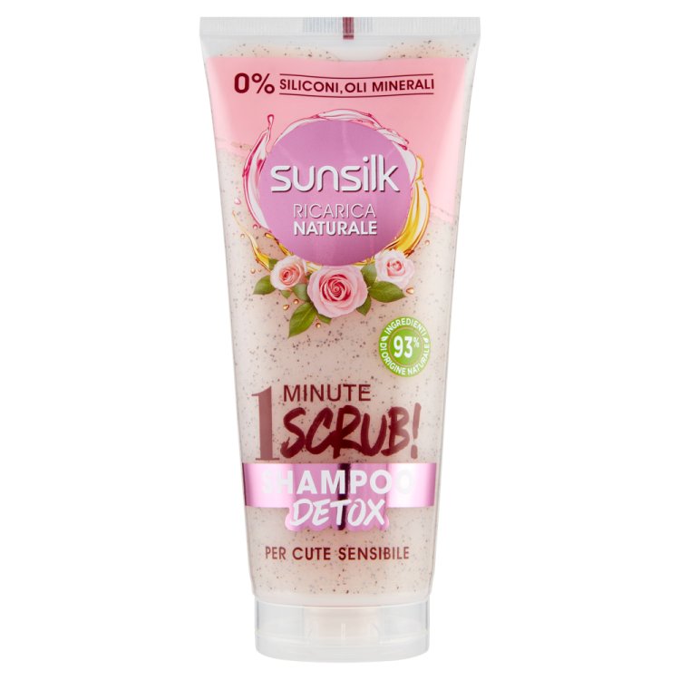 SUNSILK 1MIN SCRUB SH DET DEL 200