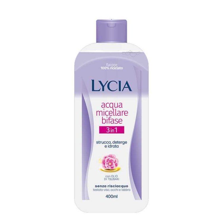 Lycia Acqua Micellare Bifase 3 in 1 Struccante Idratante con Olio di Tsubaki 400 ml Lycia Acqua Micellare Bifase 3 in 1 Struccante Idratante con Olio di Tsubaki 400 ml