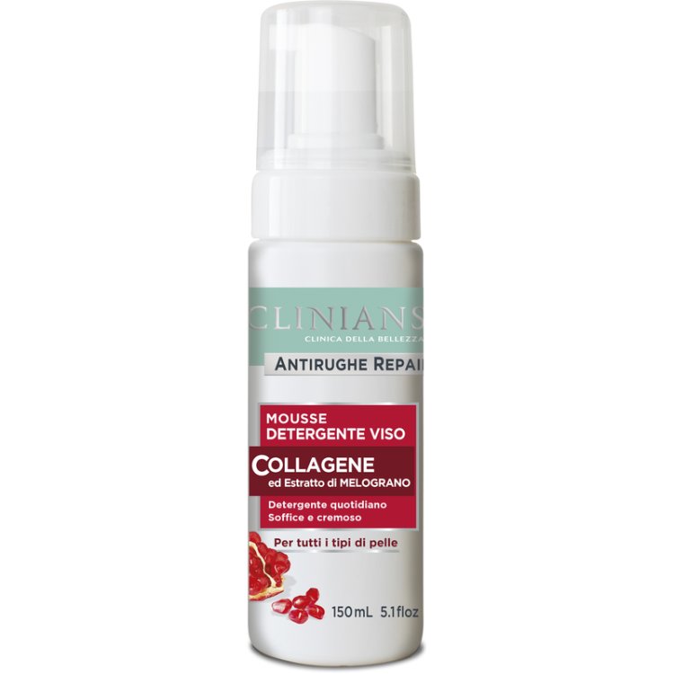Clinians Repair Mousse Detergente Anti-Rughe con Collagene 150ml