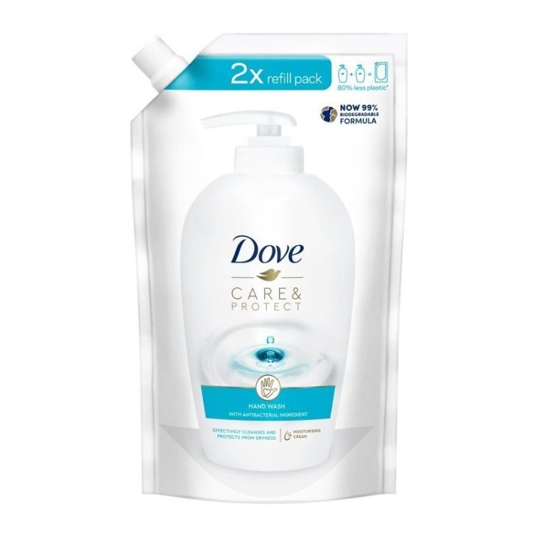 Dove Care & Protect Sapone Liquido Ricarica Antibatterico 500ml Dove Care & Protect Sapone Liquido Ricarica Antibatterico 500ml