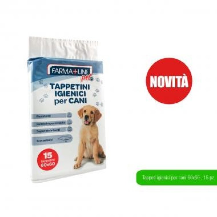 Farmaline Tappetini Igienici per Cani 60x60 cm - 15 Pezzi