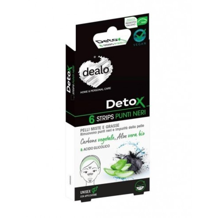 Dealo Detox Strips Punti Neri: Rimozione Impurità - 6 Pezzi