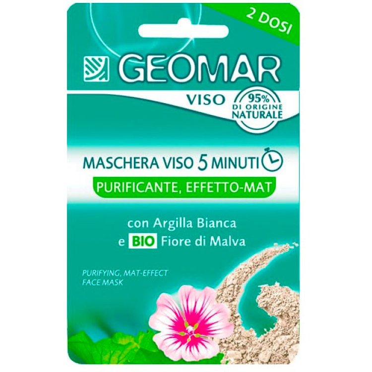 Geomar Maschera Viso Purificante Effetto Mat per Pelli Grasse 15ml