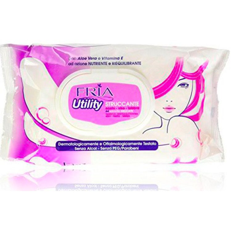 Fria Utility Salviette Struccanti per Viso e Occhi - 64 Pezzi