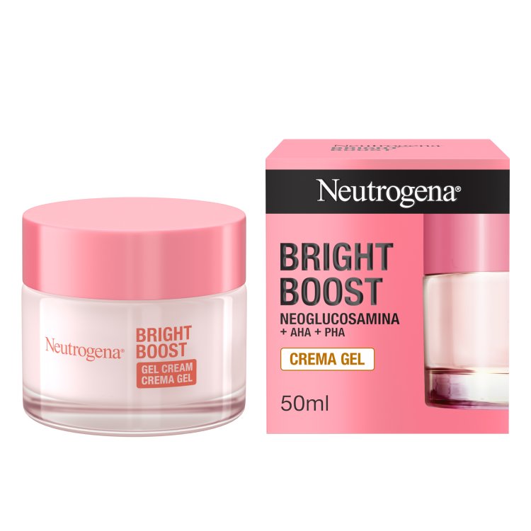 Neutrogena Bright Boost Crema Gel - Crema viso illuminante per prime rughe - 50 ml