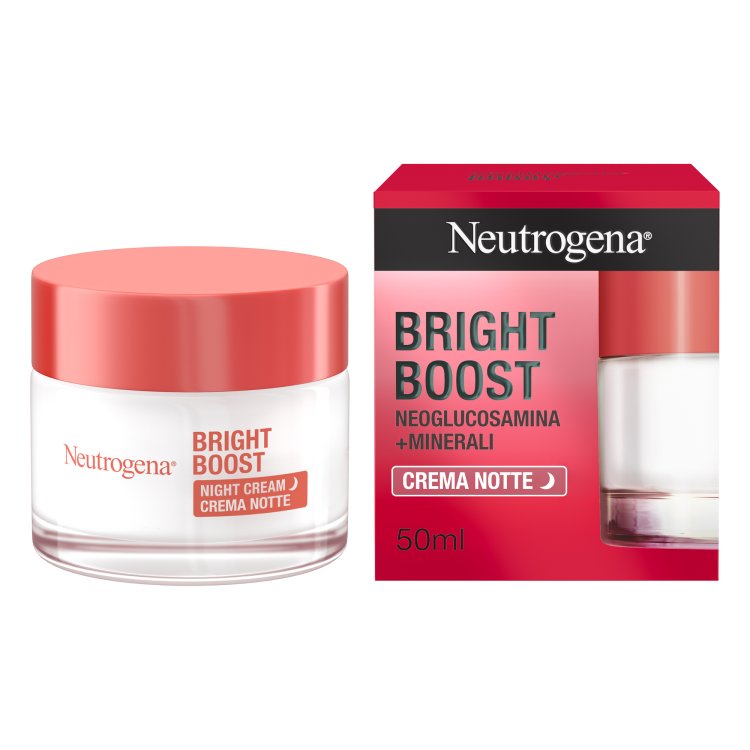 Neutrogena Bright Boost Crema Notte - Crema viso per prime rughe - 50 ml