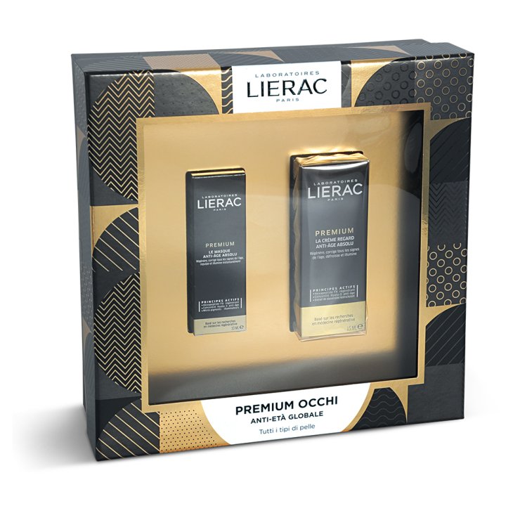 Lierac Cofanetto Premium Occhi - Crema Occhi Anti-età globale 15 ml + Maschera Anti-età globale 10 ml